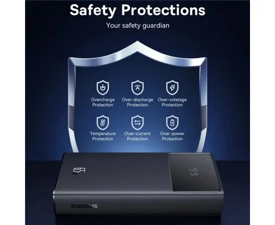 Портативное зарядное устройство Baseus Star-Lord Digital Display 65W 20000 mAh (P10022906113-00) Cluster Black