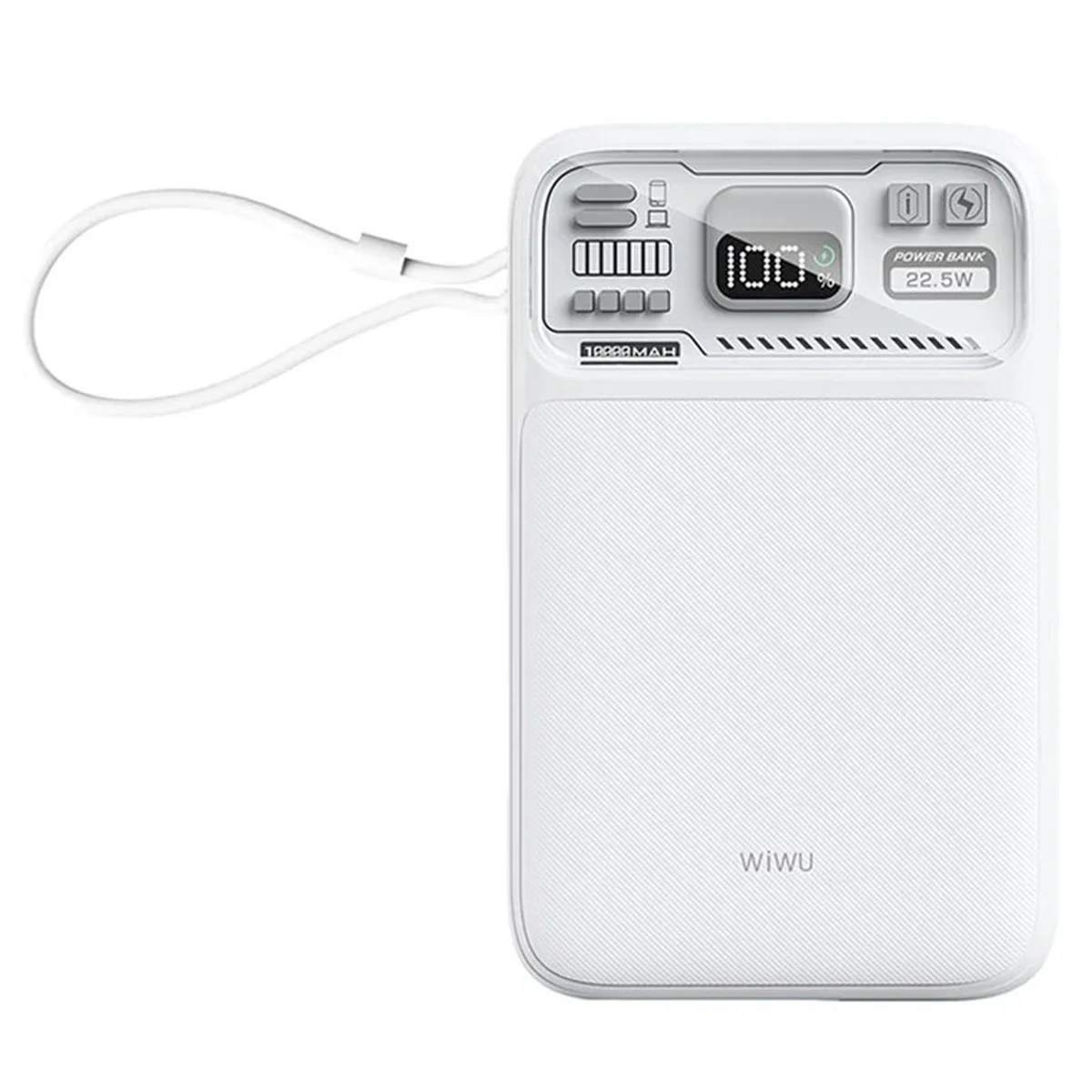 Портативное ЗУ Power Bank WIWU Wi-P016 с БЗУ 22.5W 10000 mAh White
