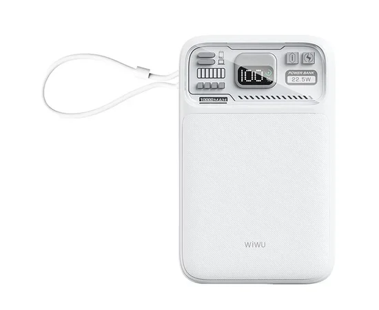 Портативное ЗУ Power Bank WIWU Wi-P016 с БЗУ 22.5W 10000 mAh White