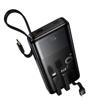 Портативное ЗУ Power Bank Hoco J156 Founder 22.5W+PD20W with 4 cables 10000 mAh Black