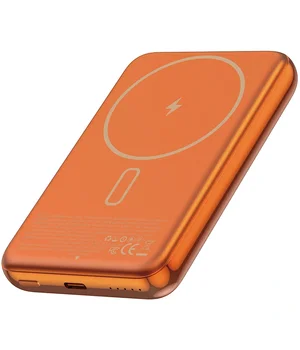 Портативное ЗУ Power Bank WIWU P089 Seraph PD20W с БЗУ 10000 mAh Orange