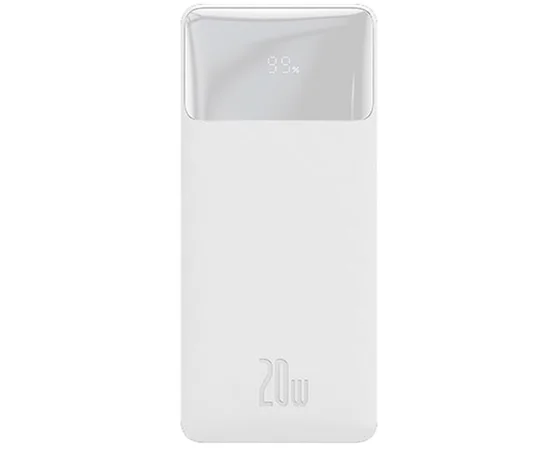 Портативное зарядное устройство Baseus Bipow Digital Display 20W 10000mAh (PPDML-L) Белый