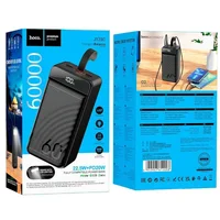 Портативне ЗУ Power Bank Hoco J123C Element 22.5W+PD20W 60000 mAh Black