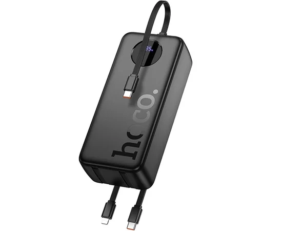 Портативное ЗУ Power Bank Hoco J132B Sabio 22.5W+PD20W with 3 cables 30000 mAh Black