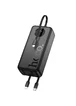 Портативное ЗУ Power Bank Hoco J132B Sabio 22.5W+PD20W with 3 cables 30000 mAh Black