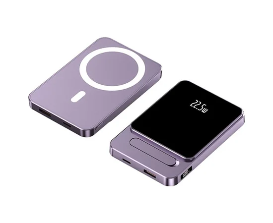 Портативное ЗУ Power Bank JJT-A77 PD20W+QC 22.5W с БЗУ 10000 mAh Purple