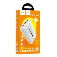 Портативное зарядное устройство Power Bank Hoco DB06 Max Viator 20000 mAh Белый