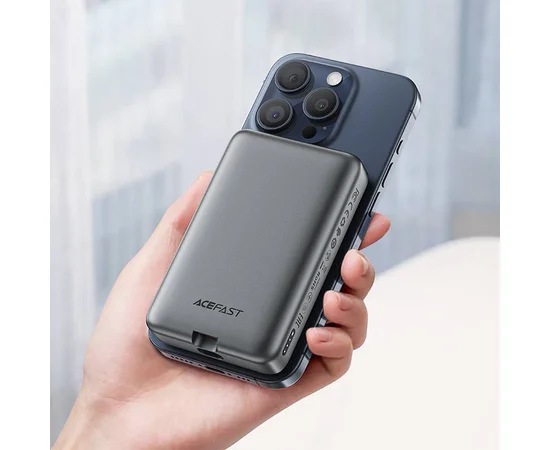 Портативное ЗУ Power Bank Acefast M10 PD30W с БЗУ 10000 mAh Black