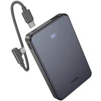 Портативное ЗУ Power Bank Hoco J170 Starlight 22.5W+PD20W with cable 10000 mAh Metal gray