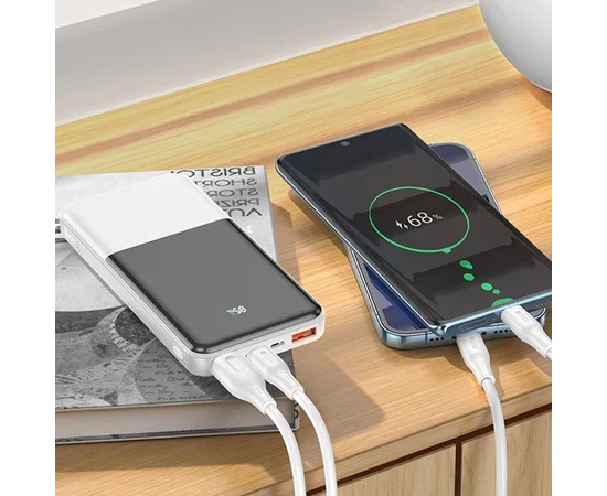 Портативное ЗУ Power Bank Hoco J108 Universe 22.5W 10000 mAh White