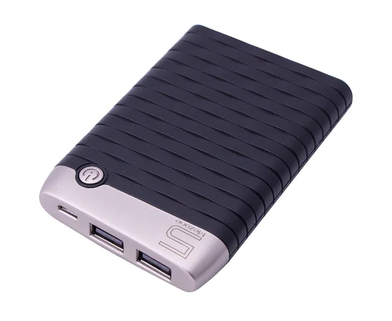 Портативное зарядное устройство Mezone X6 (5000mAh 2USB 2.4A) (+кабель MicroUSB) Черный / Золотой