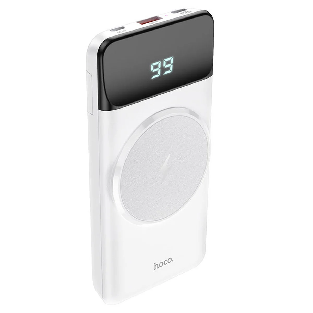 Портативное зарядное устройство Power Bank Hoco J76 Bobby wireless 22.5W+PD20W 10000 mAh Белый