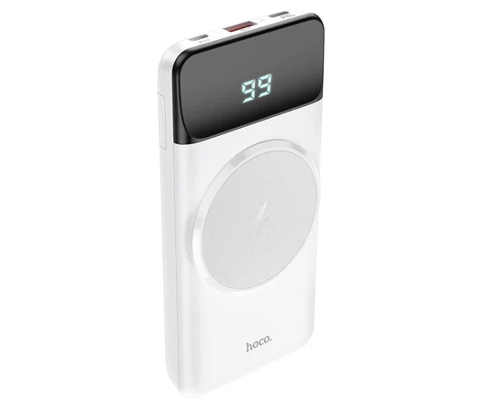 Портативное зарядное устройство Power Bank Hoco J76 Bobby wireless 22.5W+PD20W 10000 mAh Белый