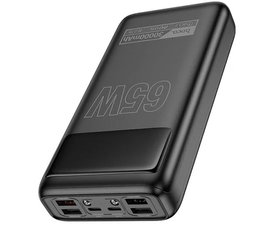 Портативное ЗУ Power Bank Hoco DB81 Apollo PD65W 30000 mAh Black