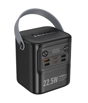 Портативное ЗУ Power Bank Hoco J152 Tough 22.5W+PD20W 80000 mAh Black