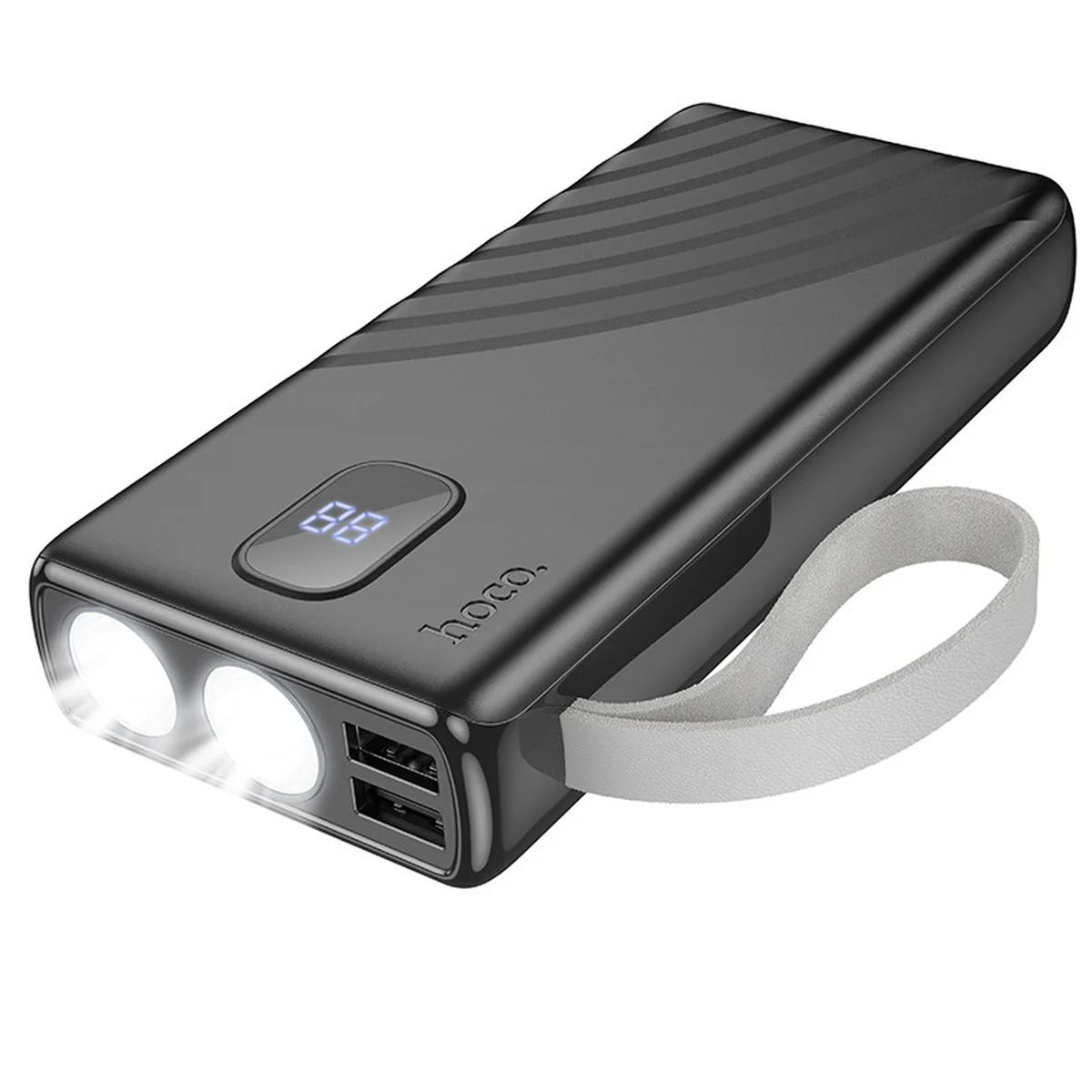 Портативне ЗУ Power Bank Hoco J129A Nature flashlight 20000 mAh Black