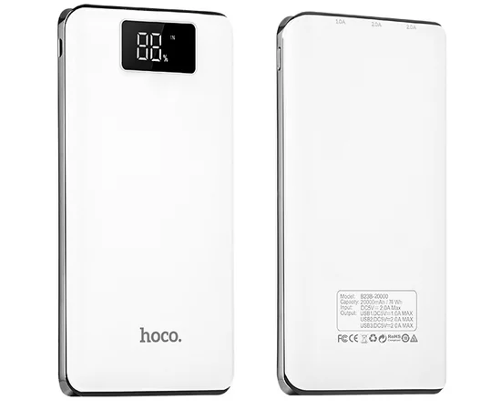 Портативное зарядное устройство Power Bank Hoco B23B 20000 mAh Белый