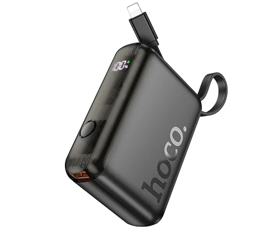 Портативное ЗУ Power Bank Hoco J139 Hero 22.5W+PD20W + Lightning 10000 mAh Black