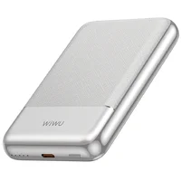Портативное ЗУ Power Bank WIWU P089 Seraph PD20W с БЗУ 10000 mAh Silver