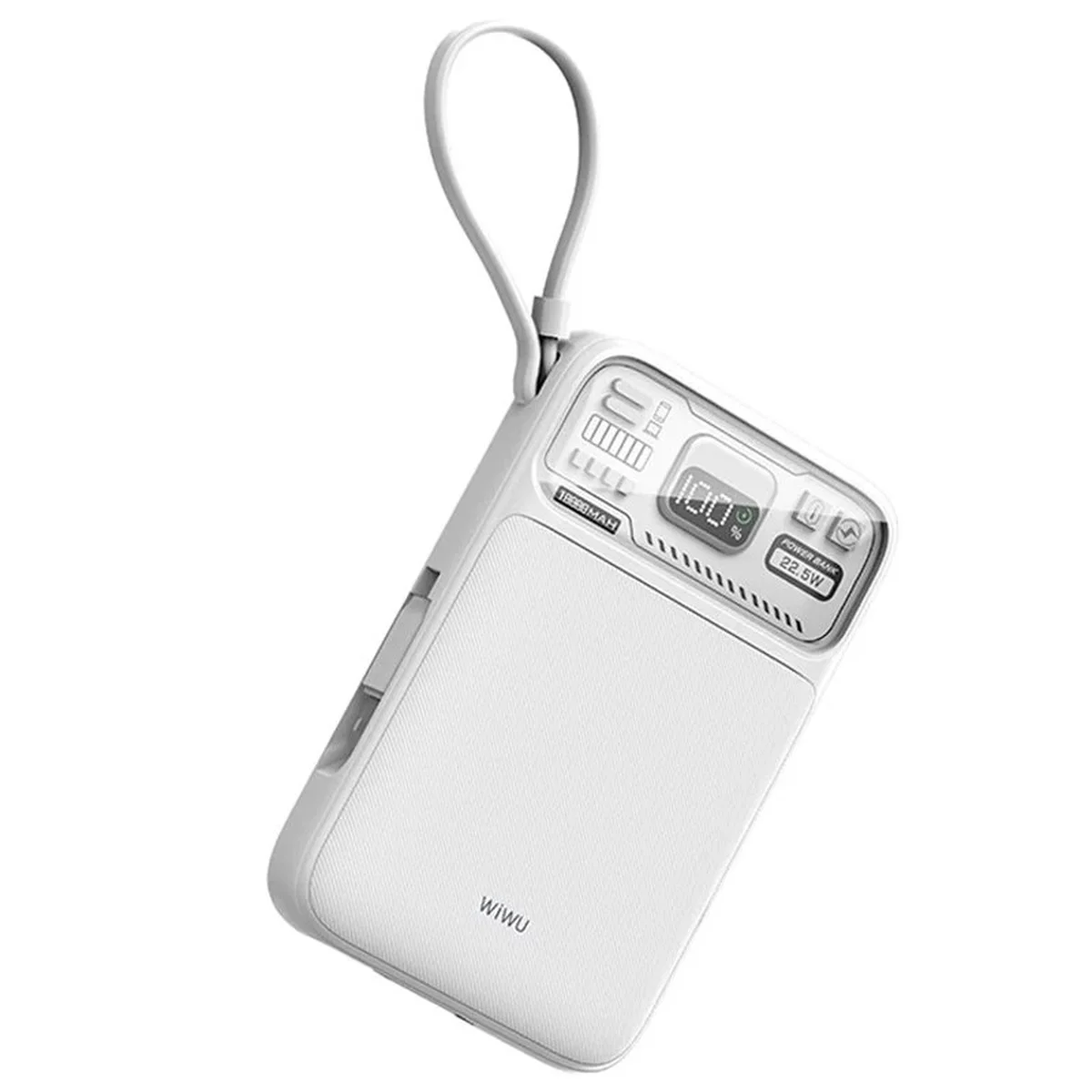 Портативное ЗУ Power Bank WIWU Wi-P016 с БЗУ 22.5W 10000 mAh White