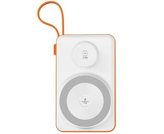 Портативное зарядное устройство Power Bank WIWU Wi-P007 c БЗУ 10000 mAh White