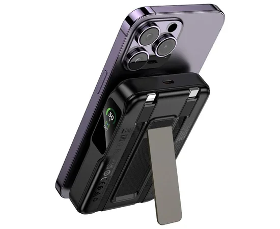 Портативное ЗУ Power Bank Hoco Q48 Core PD20W с БЗУ+iWatch 10000 mAh Black