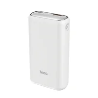 Портативний зарядний пристрій Power Bank Hoco Q1A Kraft 20000 mAh Білий