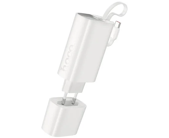 Портативное ЗУ Power Bank Hoco J148 Handy PD20W with cable 5000 mAh White