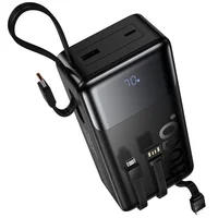 Портативное ЗУ Power Bank Hoco J156B Founder 22.5W+PD20W with four cables 30000 mAh Black