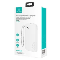 Портативное зарядное устройство Power bank Usams US-CD151 PB56 with Lanyard PD3.0 + QC3.0 10000mAh Белый