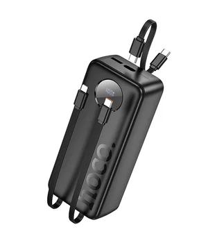 Портативное ЗУ Power Bank Hoco J132B Sabio 22.5W+PD20W with 3 cables 30000 mAh Black