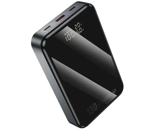 Портативное ЗУ Power Bank Hoco Q30A Fast charge 130W 20000 mAh Metal gray