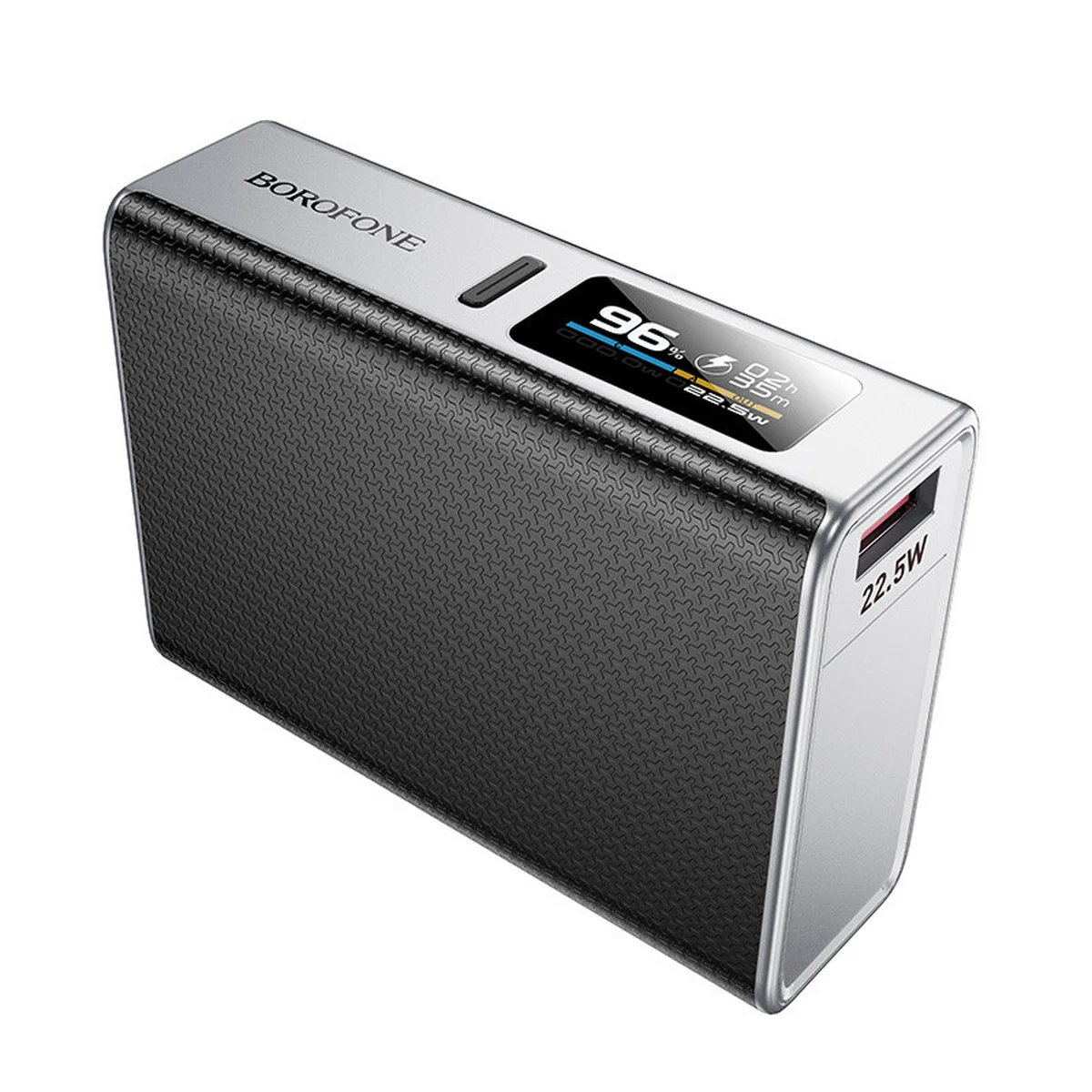 Портативное ЗУ Power Bank BOROFONE BJ72 Energy 22.5W+PD20W with display 10000 mAh Metal gray