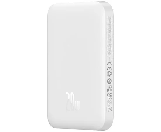 Портативное ЗУ Power Bank Baseus Magnetic Mini Air 20W c БЗУ 6000 mAh (P10059002223-0) Stellar White