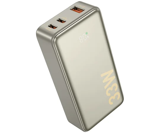 Портативное ЗУ Power Bank Hoco Q27 Jewel 33W 10000 mAh Titanium gold