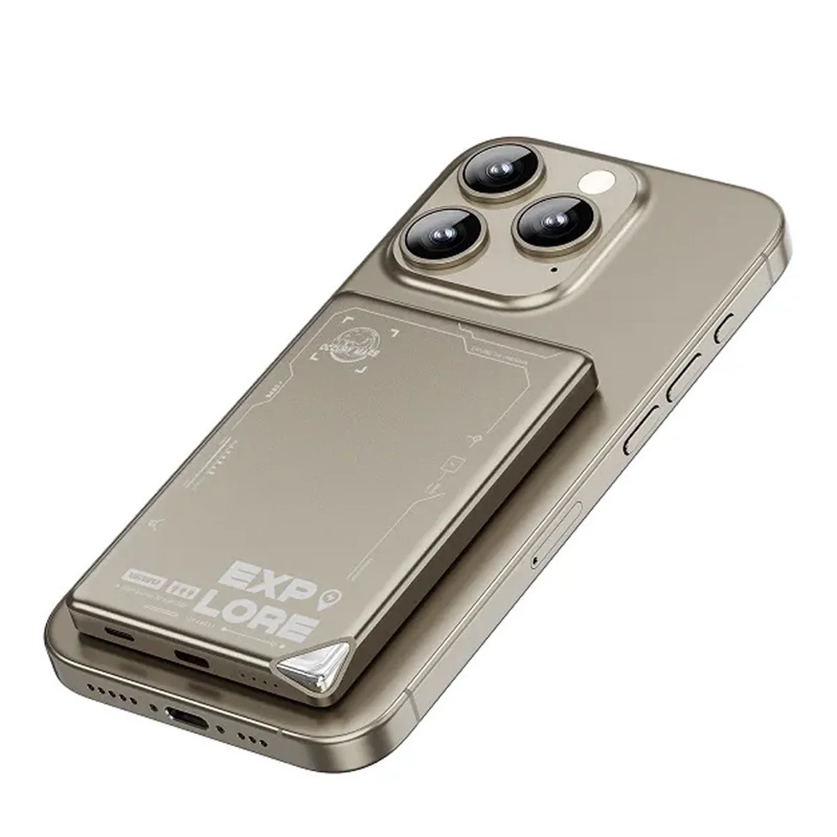 Портативное ЗУ Power Bank WIWU Wi-P019 Ultra-Thin 5000 mAh Titanium Alloy