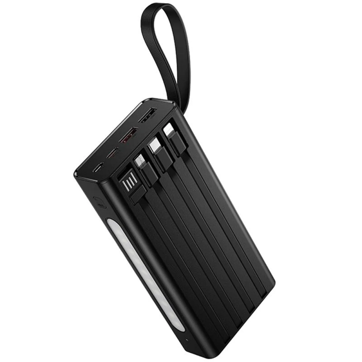 Портативное ЗУ Power Bank Hoco J155 Shine 22.5W+PD20W with 4 cables 20000 mAh Black