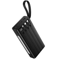 Портативное ЗУ Power Bank Hoco J155 Shine 22.5W+PD20W with 4 cables 20000 mAh Black