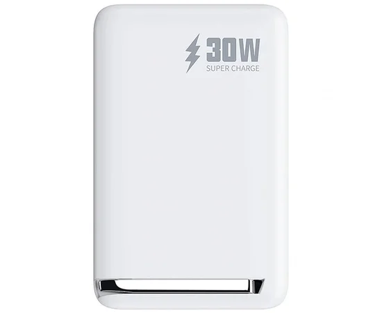 Портативное ЗУ Power Bank WIWU Wi-P031 Magnetic с БЗУ Qi2 30W 10000 mAh White