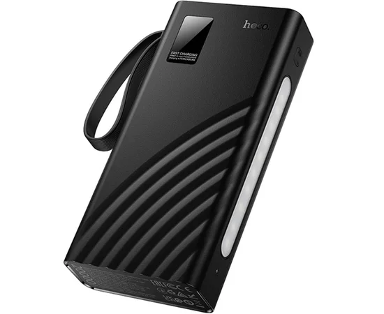 Портативное ЗУ Power Bank Hoco J155 Shine 22.5W+PD20W with 4 cables 20000 mAh Black