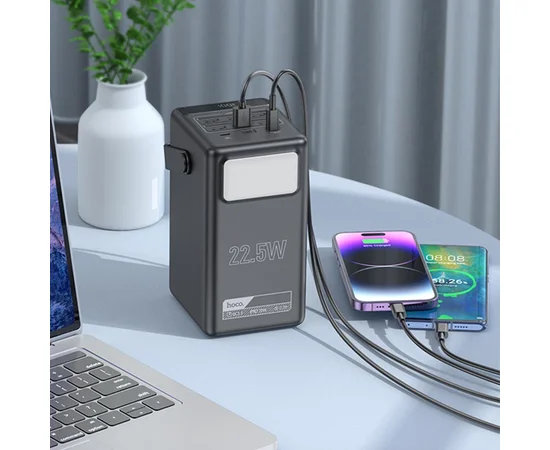 Портативное ЗУ Power Bank Hoco DB03 Endure 22.5W 100 000 mAh Black