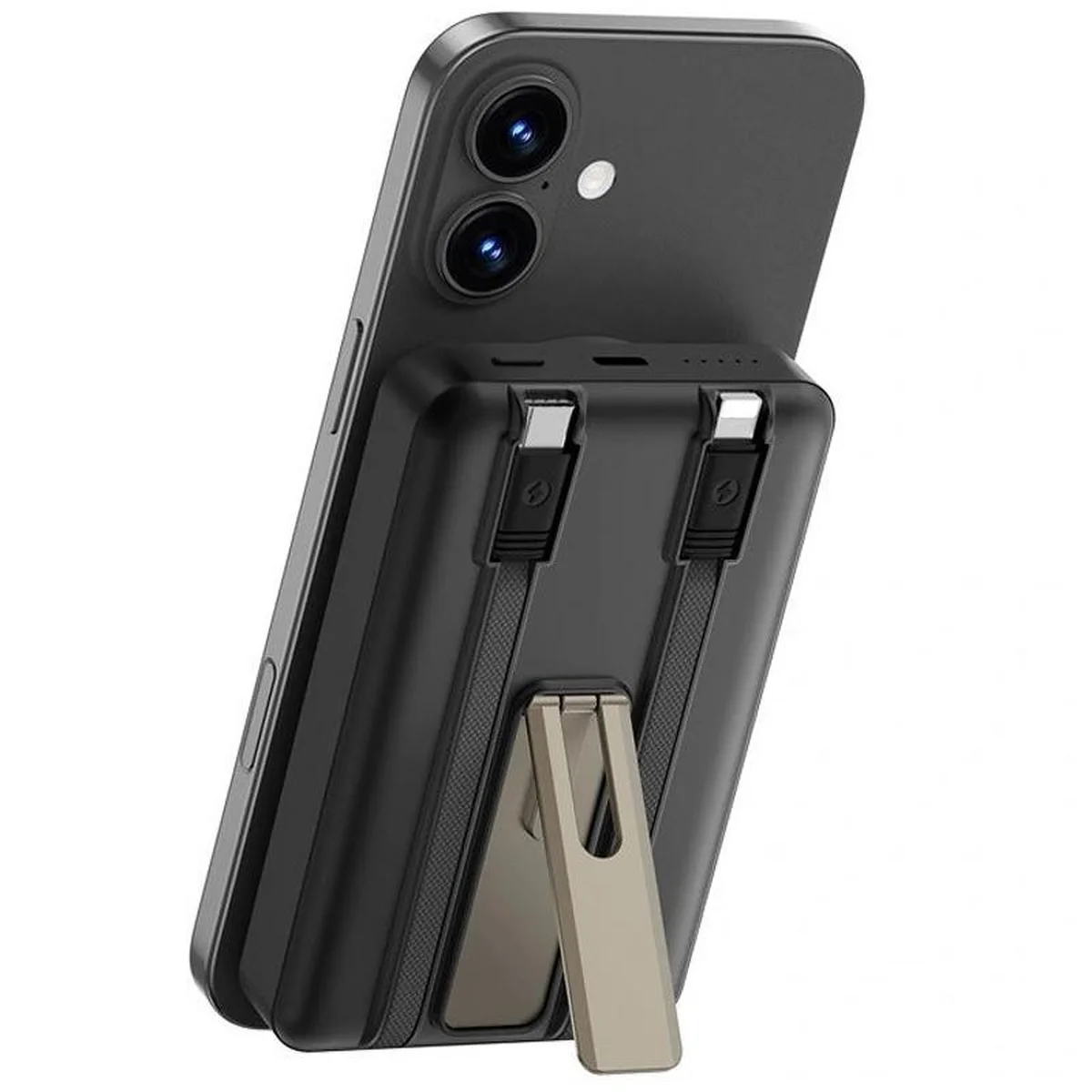 Портативное ЗУ Power Bank WIWU Wi-P056 22.5W+PD20W с БЗУ+iWatch with cable 10000 mAh Black