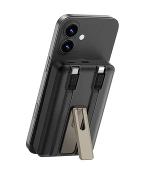 Портативное ЗУ Power Bank WIWU Wi-P056 22.5W+PD20W с БЗУ+iWatch with cable 10000 mAh Black