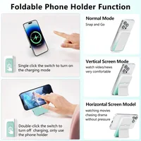 Портативное зарядное устройство Power Bank JJT-A27-1 Gradient PD20W+QC 22.5W с БЗУ 10000 mAh White / Green