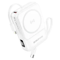 Портативное ЗУ Power Bank BOROFONE BJ59 Refined 22.5W+PD20W с БЗУ 10000 mAh White