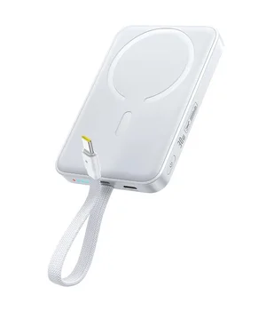 Портативное ЗУ Power Bank Baseus EnerFill FM11 30W с БЗУ with cable 10000mAh (E00289) Moon White