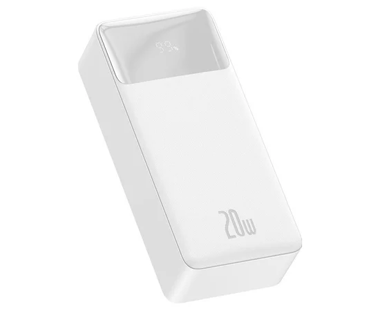 Портативное зарядное устройство Baseus Bipow Digital Display 20W 20000mAh (PPDML-M) Белый