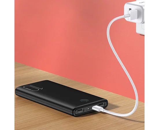 Портативное зарядное устройство Power bank Usams US-CD137 PB52 Dual USB 10000mAh Черный