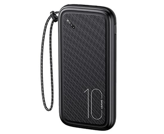 Портативное зарядное устройство Power bank Usams US-CD150 PB56 with Lanyard 10000mAh Черный