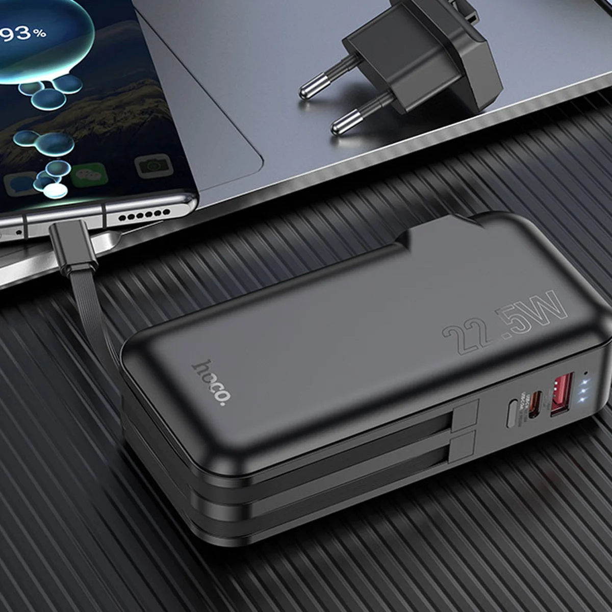 Портативне ЗУ Power Bank Hoco J126 Travel 22.5W 10000 mAh Black